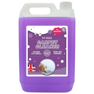 1 x 5 Litre Pet Carpet Cleaning Shampoo Solution Tough On Dog Stains Removes Odour - 3