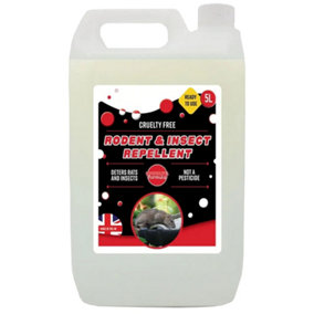 1 x 5 Litre Rodent & Insect Repellent Ready to Use Protective Rodent Repeller for Home, Garden & Office
