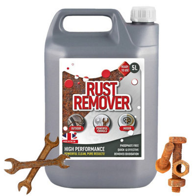 1 x 5 Litre Rust Remover Solution Ready To Use Removes Rust Back To Bare Metal