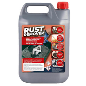 1 x 5 Litre Rust Remover Solution, Spray, Liquid Removes Rust Back To Bare Metal
