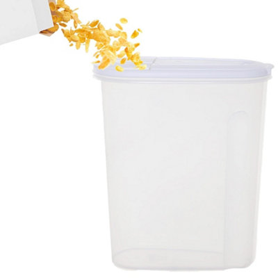 1 x 5L Airtight Kitchen Cereal Storage Container For Dry Food, Pasta & Rice With Lid