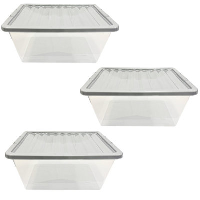 1 x 5L Grey Storage Plastic Bucket With Handle, Spout & Graduated ...