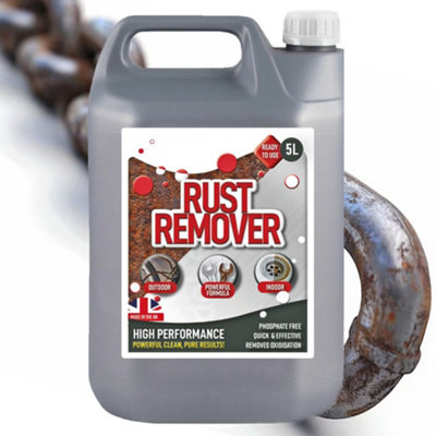 1 x 5L High Performance Rust Remover Water Soluble Removes Rust Back To ...