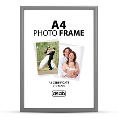 1 x ASAB A4 Photo Frames - GREY