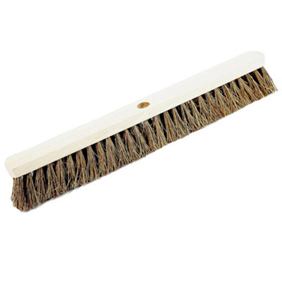 1 x Bassine Hard Bristle 36" Long Handle Indoor Outdoor Sweeping Brush