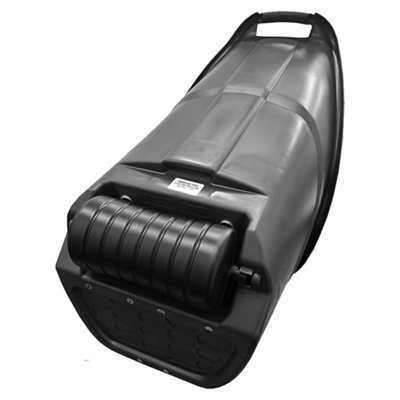 1 x Black Plastic Rolling Kart Caddy With Wheels Multi Purpose Wheelbarrow For Gardens - 3