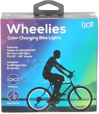 Wheel powered shop bike light