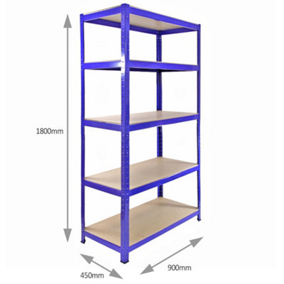 1 x Corner Garage Racking Unit & 4 x Single Racking Storage Units