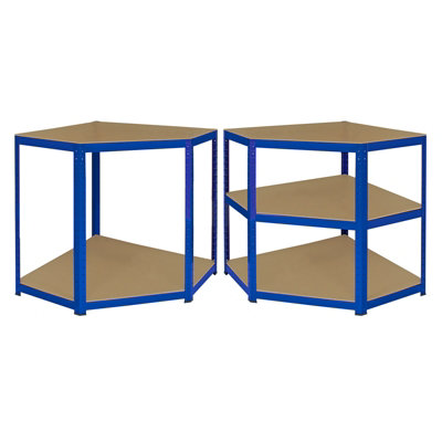 1 x Corner Garage Racking Unit & 4 x Single Racking Storage Units