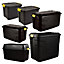 1 x Heavy Duty Black Storage Trunk 175 Litre With Lid & Wheels Great For Indoor & Outdoor Use