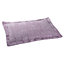 1 x Lavender Candlewick Pillow Sham - Soft & Lightweight 100% Cotton Pillow Cover Case with Wave Design - Measures W66 x D51cm