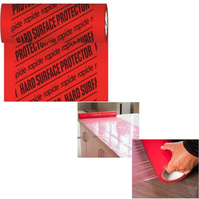 1 x Non Slip Semi-Adhesive Hard Floor Protector Film for Decorating ...