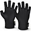 1 x Pair of Fingerless Arthritis Gloves - Provide Relief & Compression for Painful, Swollen, Arthritic Hands - Black, Size Medium