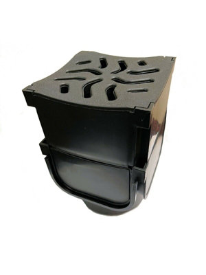 1 x Quality Heavy Duty PVC Block Paving Shallow Flow Brick Slot Quad Box Corner 4 Way