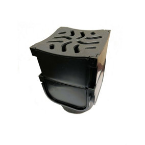1 x Quality Heavy Duty PVC Block Paving Shallow Flow Brick Slot Quad Box Corner 4 Way