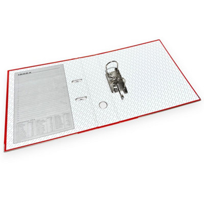 1 x Red Lever Arch File A4 Ring Binder Folder Files Office Document Storage