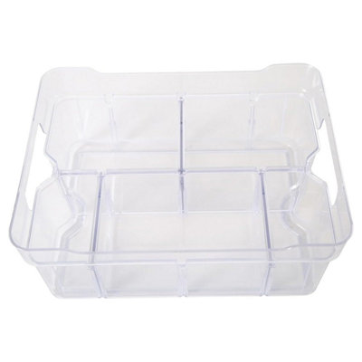 1 x Small (25.5x18.5x9cm) Stackable Modular Adjustable Plastic ...