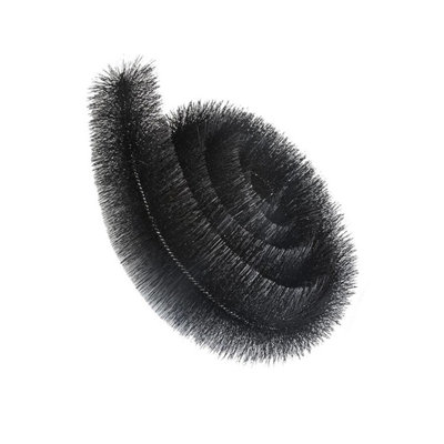 1 x Strong Black Moss Leaf Drain Down Pipe 4m x 100mm Gutter Cleaning Unblocking Brush Tool