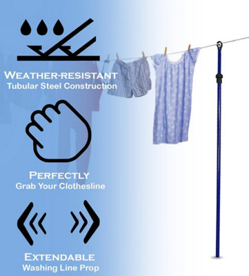 Extendable discount clothes prop