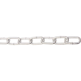 10.0mm x 53mm No.300 Straight Link Side Welded Chain - 10m Reel