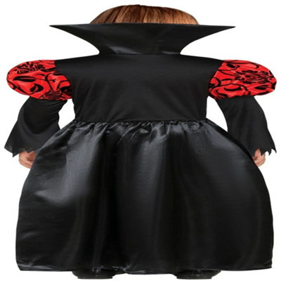 Déguisement Vampire Fille – Costume Halloween Avec Masque, Collier, Crocs Et Stickers Fluo – Taille 110 à 150 – Carnaval, Soirée