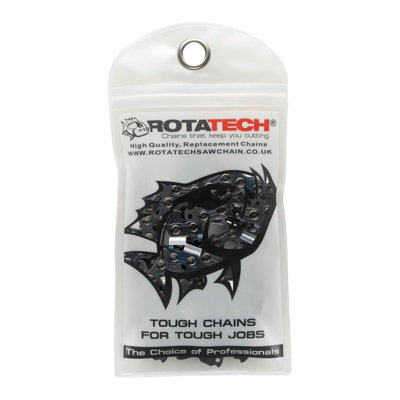 10" 25cm Rotatech Chainsaw Chains. 3/8" LP Pitch, .043" Gauge, 40 DL Drive Links