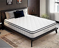 10.3 Inch Pocket Sprung Mattress with Breathable Foam Medium Firm Feel Classic Box Top 4FT6