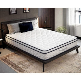 10.3 Inch Pocket Sprung Mattress with Breathable Foam Medium Firm Feel Classic Box Top 4FT6