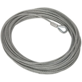 10.3mm x 29m Wire Rope - Suitable For ys06828 12V Industrial Recovery Winch