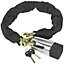 10.5 x 900mm Motorcycle Chain & Disc Lock - 4 STAR ART Rated Anti Drill Saw Pick