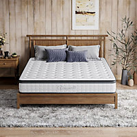 10.6 Inch Pocket Sprung Mattress with Breathable Foam Upgraded Pillow Top 160x200cm