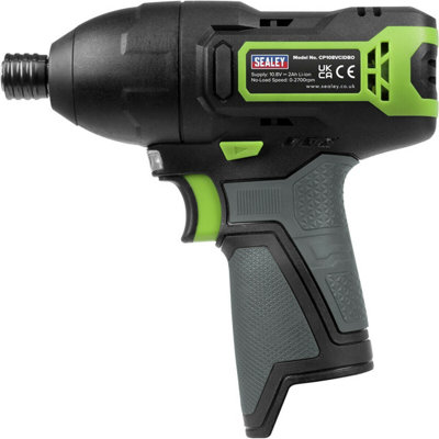 10.8V Cordless Impact Driver Kit - 1/4" Hex Drive - With 2Ah Battery & Charger - 5