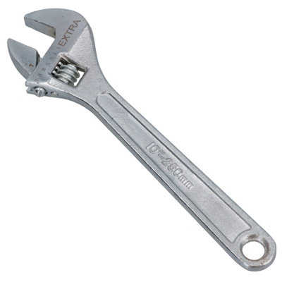 10" Adjustable Spanner / Wrench Monkey Pipe Plumbers Opening Range 0-28mm