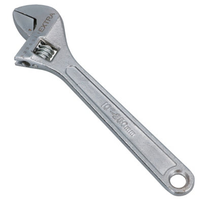 10" Adjustable Spanner / Wrench Monkey Pipe Plumbers Opening Range 0-28mm