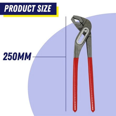 10" Adjustable Wrench Multi-Purpose Pipe Pliers for Bathroom & Plumbing Use