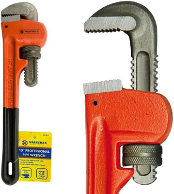 10" Adjustable Wrench Spanner Heavy Duty Stilson Pipe Garage Hand Tools Work