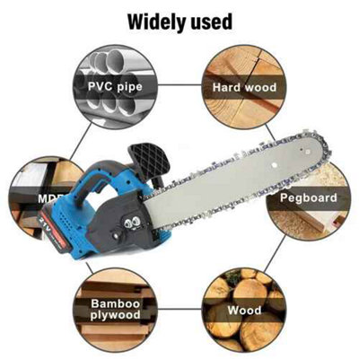 10 and 12 inch cordless chainsaw , electric handheld cutter, 2 battery ...