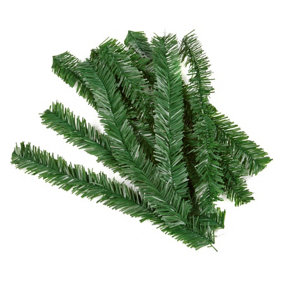 10 Artificial Green Christmas Garland Ties Tree Wreath Wraps Decoration Tie 30cm