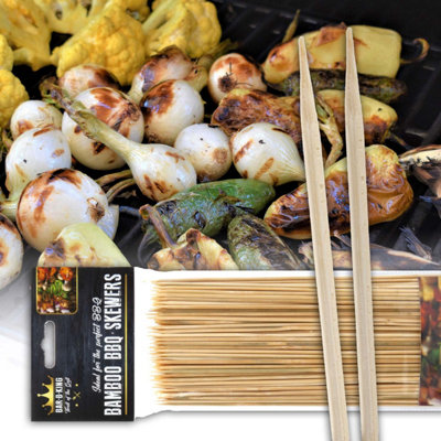 10" Bamboo BBQ Skewers - Bar-B-King (150 Pack) - 4