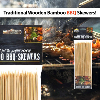 10" Bamboo BBQ Skewers - Bar-B-King (150 Pack) - 5