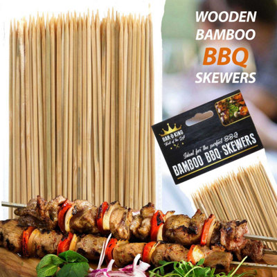 10" Bamboo BBQ Skewers - Bar-B-King (150 Pack) - 6
