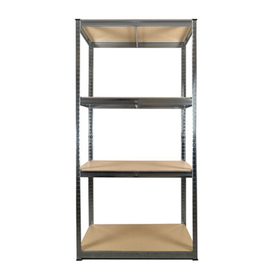 10 Bays of 4 Tier Galvanised Garage Shelving 1800h x 900w x 400d mm 175kg - 4