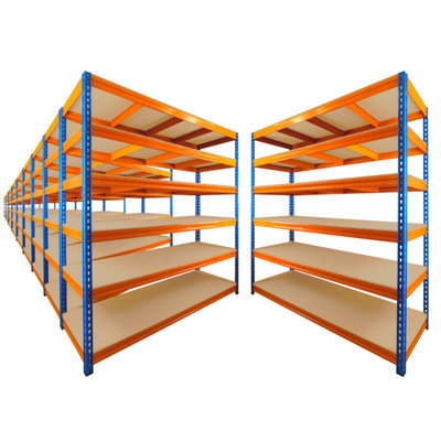 10 Bays of 6 Tier ULTRA HEAVY DUTY Storage Racking 1800h x 1800w x 600d mm 350kg