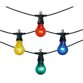 10 Bulb Festoon Lights Multi Coloured