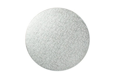 10" Cake Boards Round Silver 3mm Double Thick Cards