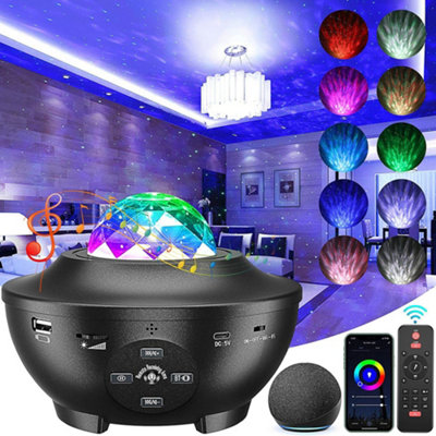 10 Colour Galaxy Starry Projector Night Light with Bluetooth Speaker