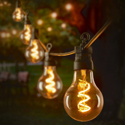 Edison bulb outlet rope lights