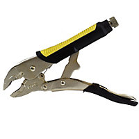 10" Curved Jaw Locking Pliers Adjustable Vise Vice Mole Grips Rubber Handles