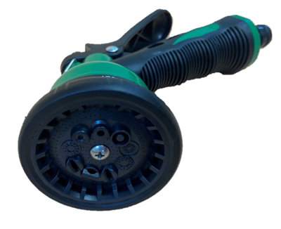 10 DIAL Multi Function Jet Spray Nozzle Garden Hose Gun (Hozelock Compatible)