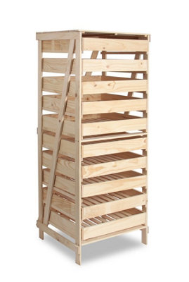 10 Drawer Wooden Apple Storage Rack 78 x 60cm